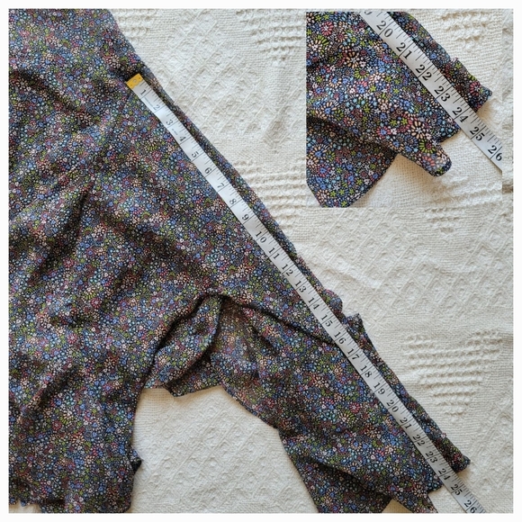 Ted Baker- Pinku Retro Flood Printed Ruffle Blouse - Picture 10 of 13